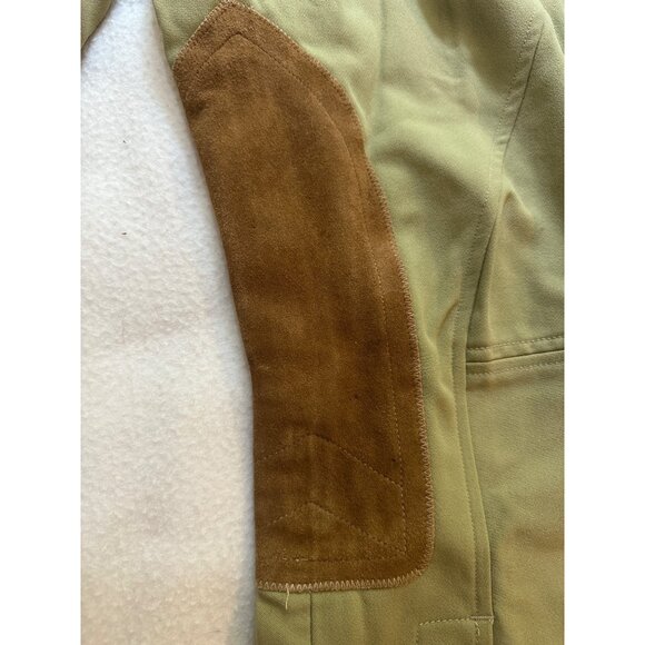 Tailored Sportsman Woman Tan Equestrian Riding Breeches Sz 32 Suede Knee Patches - Picture 5 of 12